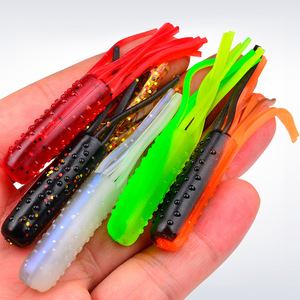 Kit de leurres souples Ned Rig personnalisés en usine, 40 pièces/boîte, leurres souples salés et parfumés avec têtes de jig pour la pêche au bar, au walleye et au perch - Product Image 2