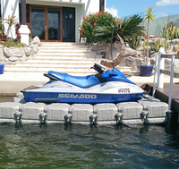Plateforme flottante en HDPE à triple rouleau de type U pour jet-skis, idéale pour les projets marins (vente en gros)