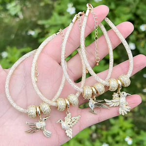 Pulsera con abalorio de árbol de <span class=keywords><strong>coco</strong></span>/seta/pimienta esmaltada estilo costero de estilo costero, colgante de árbol de <span class=keywords><strong>coco</strong></span> esmaltado, pulsera de cuentas de bola - Product Image 5