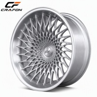 Jantes en alliage d'aluminium forgé CF Track-Spec à concavité profonde, 5 trous, multi PCD, CB FIT, neuves pour berlines sport de luxe et haute performance