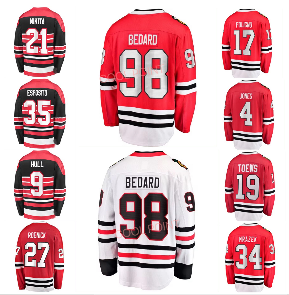 Toptan 98 Connor Bedard 88 Patrick 71 Hall erkek spor dikişli buz hokeyi Jersey