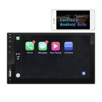 Autoradio 2 DIN avec écran tactile de 7 pouces, Carplay sans fil, Android Auto, radio FM, USB, Bluetooth, lecteur MP5