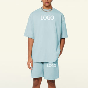 Qelonto 260G pesante Graffiti oversize Sport t-shirt girocollo a tracolla manica corta per l'estate - Product Image 5