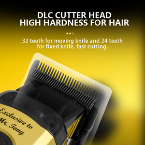 Cortadora de Pelo Profesional Kemei KM-90-4 con Cuchilla DLC, Motor de Alta Velocidad, Herramienta de Corte para Peluqueros, Base de Carga Dual USB - Product Image 5