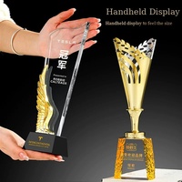 Trophées personnalisés en métal, cristal, résine, alliage de zinc – Récompenses annuelles atmosphériques pour champions de compétition et employés exceptionnels