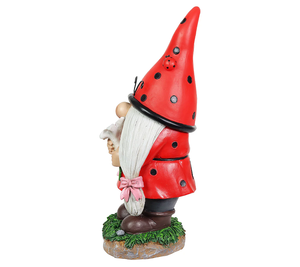 Tùy chỉnh năng lượng mặt trời bọ rùa vườn Gnome tượng nhựa sân trang trí cho ngoài trời hoặc bãi cỏ phong thủy phong cách - Product Image 3