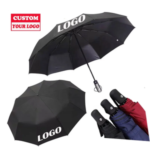 Cheap Made Promotional Uv Custom Umbrella With Logo Print Rain Anti-uv Foldable Paraguas Parapluie 3 Automatic Folding Umbrella