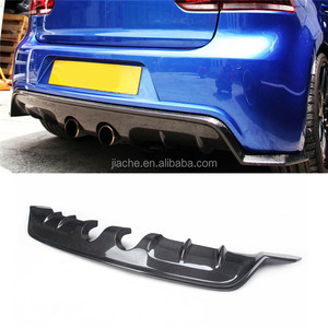 Diffuseur de pare-chocs arrière en fibre de carbone / FRP pour Volkswagen VW <span class=keywords><strong>Golf</strong></span> 6 VI MK6 R20 2010-2013 Style <span class=keywords><strong>E</strong></span> Plaque de protection de pare-chocs arrière - Product Image 2