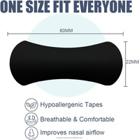 Top 1 Bandes nasales respiratoires noires anti-ronflement, ruban adhésif pour le nez, certifié CE, améliore l'oxygénation, le sommeil et la qualité sportive