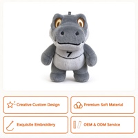 Porte-clés en peluche personnalisé chien bouledogue dessin animé OEM ODM, pendentif mignon en peluche, breloque de sac, poupée chiot, cadeau promotionnel, rouge 12cm