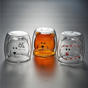 <span class=keywords><strong>Verre</strong></span> à double paroi en forme d'animaux pour café, lait, jus de café, pour usage domestique, vente en gros, ml - Product Image 4