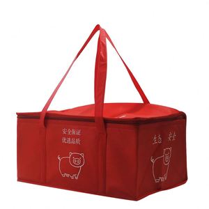 Collapsible Non-Woven Insulated Cooler <b>Bag</b> with Letter Pattern Waterproof Thermal for Outdoor Travel Camping BBQ Party <b>Beach</b> Use - Product Image 5