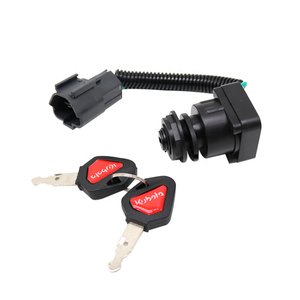 Pour interrupteur d'allumage d'excavatrice <span class=keywords><strong>Kubota</strong></span> U15 20 30 35 KX155 161 interrupteur à clé de démarrage serrure de porte électrique - Product Image 3