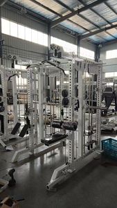 Rack multifonctionnel commercial - <span class=keywords><strong>Cage</strong></span> de <span class=keywords><strong>musculation</strong></span> robuste pour squats, développé couché et tractions - Product Image 6