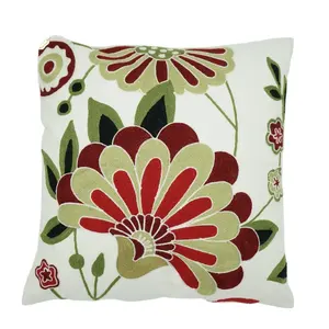 Hot sale high quality embroidery cushion cover, cheap pillow cover decorative