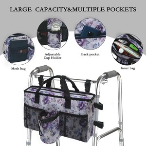 Bolsa Organizadora para Andador <span class=keywords><strong>de</strong></span> Movilidad <span class=keywords><strong>de</strong></span> Alta Demanda, Diseño Robusto y Ligero, Fácil <span class=keywords><strong>de</strong></span> Transportar para Uso en Interiores y Exteriores para <span class=keywords><strong>Personas</strong></span> Mayores - Product Image 2