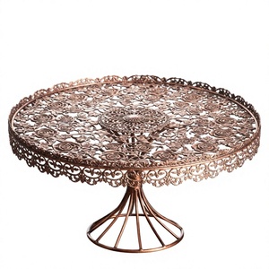 Customized Iron Metal Storage Basket And <b>Cake</b> Stand Round Shape Wire Design for Kitchen Counter top Display Decor - Product Image 1