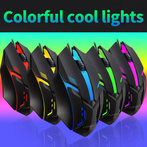 Souris de jeu professionnelle filaire 4 boutons 1000DPI RGB USB souris d'ordinateur de jeu souris silencieuse pour PC portable <span class=keywords><strong>Gamer</strong></span> - Product Image 3
