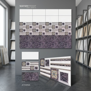 Carreaux muraux en céramique de porcelaine émaillée entièrement polie pour extérieur et salle de bain, 300x600mm, prix de gros direct usine Chine, approvisionnement pour showrooms - Product Image 2