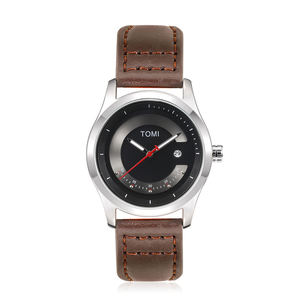 <span class=keywords><strong>Montre</strong></span> à quartz tendance TOMI T099, design créatif, bracelet en cuir, boîtier en alliage, date <span class=keywords><strong>automatique</strong></span>, montres-bracelets pour hommes, vente en gros - Product Image 1