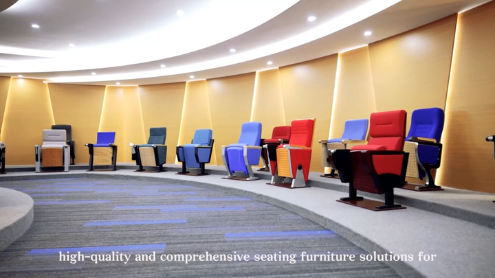 Modern Folding Metal Leg Auditorium Theater Church Chair