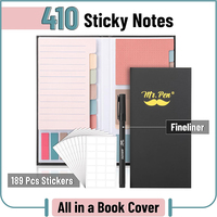 Juego de notas adhesivas de diseño personalizado, Bloc de notas Logotipo personalizado Impreso Sticky Note Book Mark Kit Pack para tomar notas Suministros Regalo