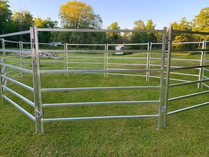 Panneau de clôture pour bétail galvanisé à chaud sur mesure 1,8*2,9m, argenté, antirouille, détachable, pour enclos à bétail - Product Image 4
