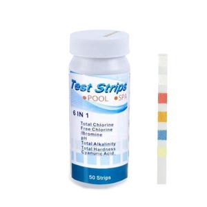 6 in 1 수족관 테스트 스트립 빠르고 정확한 수질 테스트 키트 모니터 pH, 경도 등 - Product Image 2