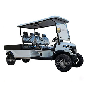 รถกอล์ฟไฟฟ้า 6 ที่นั่ง แบตเตอรี่ 72V ยางสำหรับวิ่งออฟโรด ระยะทาง 60 กม. รถเที่ยวชมสถานที่สำหรับสวนสนุก - Product Image 5