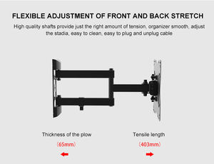 Yüksek kaliteli küçük Vesa Tilt ayarlanabilir 17 "-42" döner duvar Led Lcd Tv braketi - Product Image 4