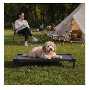 <span class=keywords><strong>Lit</strong></span> surélevé pour chien en aluminium de haute qualité, <span class=keywords><strong>lit</strong></span> pour chien surélevé personnalisé avec cadre métallique - PVC, Teslin et tissu Oxford - Product Image 6