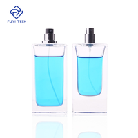 Vente en gros d'usine - Flacons de parfum en verre cylindriques vides de luxe personnalisés de 60 ml, 80 ml, 100 ml avec pulvérisateur à pompe, impression sur écran et boîte d'emballage