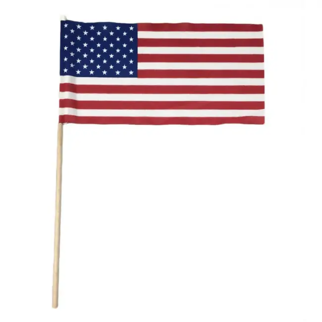 थोक सस्ते छोटे हाथ में अमेरिकी हाथ पकड़ा झंडे