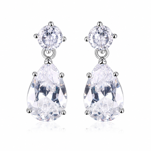 Orecchini a Goccia d'Acqua con Montatura a Griffe Classica, Accessori per Orecchie da Indossare Ogni Giorno - Product Image 2
