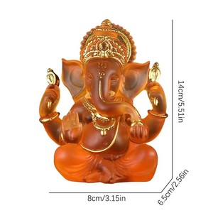 El işi reçine Ganesha heykeli-tay tarzı fil tanrı buda heykelcik su cam gibi ev sunak veya dekor için bitirmek - Product Image 6