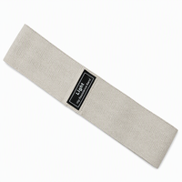 Juego de Bandas de Resistencia de Tela Beige Neutro, Accesorios de Pilates, Bandas para Cadera y Glúteos para Yoga, Gimnasio y Entrenamiento
