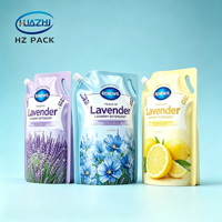 Pochettes souples personnalisées avec bec verseur 500ml 1L pour lessive, liquide vaisselle, adoucissant, savon – Recharge à presser