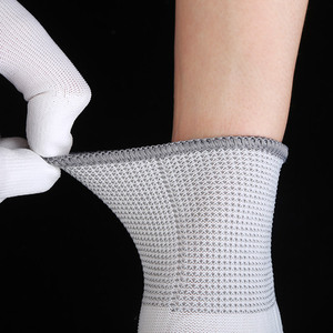 Guantes de nailon blancos hasta la muñeca, 13 puntadas, antiestáticos, para trabajos electrónicos, uso diario - Product Image 2