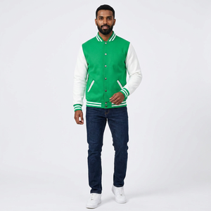 Blouson Bomber Baseball Varsity Élégant pour Homme – Personnalisable avec Logo – Style Streetwear – Veste Extérieure en Toile Tendance pour Homme – Idéal Hiver - Product Image 1