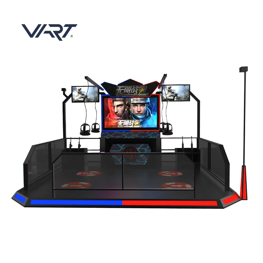 Infinity War 4 Spieler Arcade Arena Multiplayer Shooter Simulation Virtual Reality Pistole 9D Vr Schieß simulator Schießen VR-Maschine