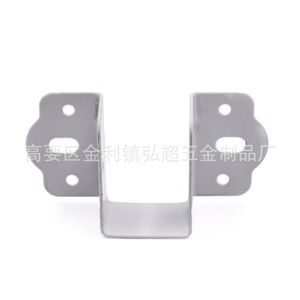 Support de lit en bois avec connecteurs durables en fer de 35 mm, couleur zinc, pour traverses de lit - Product Image 1