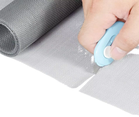 Produits en gros : Moustiquaire invisible en PP gris 16x16 mailles, moderne, pour réparation et remplacement, usage domestique
