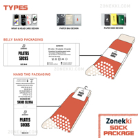 Chaussettes de Pilates ZONEKKI personnalisées à motif jacquard, imprimées colorées, antidérapantes, pour femmes, amusantes, mignonnes, à volants, avec grip pour le yoga