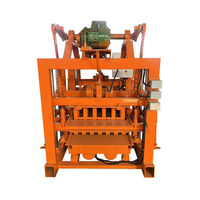 Machine à fabriquer des blocs QT4-40, machine à fabriquer des briques, machine manuelle à béton/ciment, 4 blocs par moule, 8,8 kW