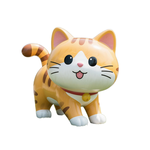 Maatwerk Cartoon Dierlijke Sculptuur, <span class=keywords><strong>Outdoor</strong></span> Decoratie Ornamenten Maatwerk, Indoor Glasvezel Hars Kat En Hond Beelden - Product Image 6