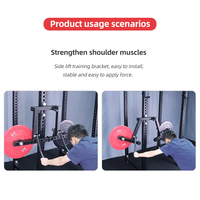 Accessoires de gymnastique Pec Fly Power Rack Attachment Poitrine et épaule Workouts Reverse Fly Rack Attachment Lateral Raise Attachment