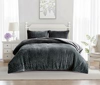 SMILING HOME Ensemble de couette et de couvre-lit décoratif unique pour la maison, 3 pièces, nouveau design, motif Vierge de Guadalupe, polyester 200TC