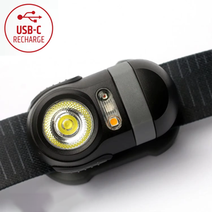 400LM High Quality Rechargeable Lithium Ion Head <b>Torch</b> LED IPX5 Waterproof Headlight with 7 Modes Adjustable Beam up 50m Range - Product Image 1