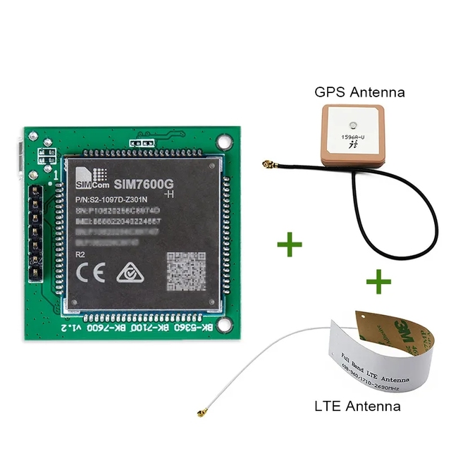 150Mbps/50Mbps LTE Cat.4 Module SIM7600G-H SIM7600G Breakout Board GNSS 4G Development Core Board