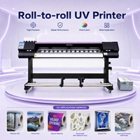 Impresora Automática de Inyección de Tinta UV para Pancartas Flexibles, Vinilos Adhesivos, Papel Tapiz, con Cabezal de Impresión I3200